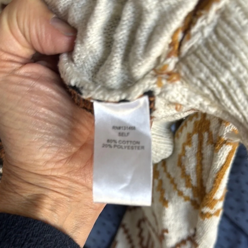 Fate Geometric Patterned Cardigan, Small - Picture 5 of 7